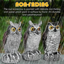 3-Pack Owl Decoys for Bird Deterrent - Weatherproof Bird Repellent Devices for Outdoor Use - Plastic Owls to Scare Birds Away and Control Garden Pests by GreenHaven Gardens