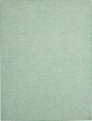 Nourison Positano Indoor/Outdoor Blue/Green 9' x 12' Area Rug, Easy Cleaning, Non Shedding, Bed Room, Living Room, Dining Room, Backyard, Deck, Patio (9x12) by CozyNest Decor