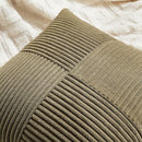 Fancy Homi 2 Packs Olive Green Long Lumbar Decorative Throw Pillow Covers 16x24 Inch for Couch Bed Sofa, Rustic Farmhouse Boho Home Decor, Soft Striped Corduroy Rectangle Accent Cushion Case 40x60 cm by CozyNest Decor