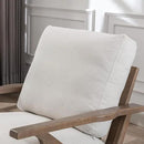 chairus Mid Century Accent Armchairs Modern Upholstered Lounge Chairs Compfy Leisure Arm Chairs for Living Room Fireplace/Bedroom/Reception/Dorms, Set of 2, Linen Fabric White by CozyNest Decor