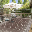 Pauwer 9'x12' Reversible Outdoor Rug, Waterproof Plastic Straw Area Rug for Patios, RV Mat, Camping, Picnic, Beach, Balcony, Pet Friendly, Lightweight by GreenHaven Gardens