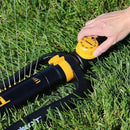 Melnor 65133AMZ XT Turbo Oscillating Sprinkler W/Timer, 4,500 sq. ft., Quick Connect Bundle, 2-Way Adjustable, Black, Yellow