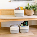 NaturalCozy Storage Cubes 9”x9”x7”Cotton Rope Woven Baskets for Organizing 3-Pack | 9 Inch Cube Storage Bin | Small Basket for Shelf Nursery, Pantry, Decorative Plant, Bathroom Closet, Toy Gift by TinyTreasures Baby Boutique