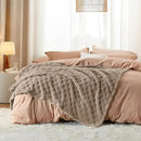 Bedsure GentleSoft Light Taupe Throw Blanket for Couch - Checkered Fleece Blankets Gifts for Women Men Girls, Cute Soft Cozy Throw for Bedroom Home Decor Gifts, 50x60 Inches by CozyNest Decor