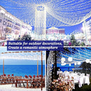 KNONEW 403FT 1000 LED Christmas Lights Outdoor String Light 8 Modes & Timer Fairy Lighting Plug in Waterproof for Xmas Yard Tree Wedding Party Holiday Decorations (Cool White) by GreenHaven Gardens