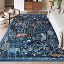 OJIA Jungle Print Rugs for Living Room 8x10 Washable Area Rugs for Bedroom, Modern Non-Slip Ultra-Thin Soft Large Carpet Non-Shedding Nursery Rug for Teens Kids Playroom Dining Room Home Decor by TinyTreasures Baby Boutique