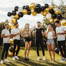 JOYIN 150 Pcs Metallic Gold Balloons, Different Sizes 18 12 10 5 Inch Gold Latex Balloon Arch Kit with Instruction for Birthday Decoration Party Graduation Wedding Holiday by TinyTreasures Baby Boutique