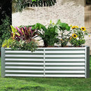 Land Guard 6×3×2 ft Galvanized Metal Raised Garden Bed, 2FT Deep Root Elevated Planter Box Steel Large Vegetable Flower Bed Kit（Silver） by CozyNest Decor