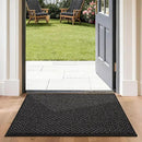 COSY HOMEER-Door-Mat 24"x36" Non Slip Absorbent Entryway Rugs Dirt Trapper Doormats Washable Entrance Mats Low Pile Welcome Floor Mat for Front Back Door and Entry Mats,Black by CozyNest Decor