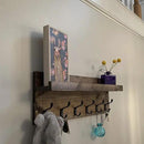Coat Rack with Shelf Wall Mounted with Storage (Choose Your Length) Towel Rack Entryway Organizer Key Hooks (40" L (10 Hooks)) by CozyNest Decor