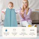 SWEET DOLPHIN Baby Sleep Sack 18-24 Months - 100% Cotton 2-Way Zipper TOG 0.5 Infant Wearable Blanket, Newborn Essentials Toddler 3 Pack Sleeping Sacks - Peacock Blue by TinyTreasures Baby Boutique
