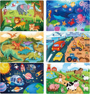 BenBen Puzzles for Kids Ages 4-6, 6 Pack 24 Piece Wooden Jigsaw Puzzles for Toddlers Ages 3-5, Preschool Learning Educational Toys for Boys Girls by TinyTreasures Baby Boutique