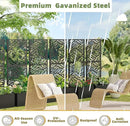Casaphoria Metal Raised Garden Bed with Trellis and Wheels, 47"x24"x12" Planter Box for Climbing Plants, Vegetables & Vines, Features Drainage Holes and Privacy Screen (Black-Spring) by GreenHaven Gardens