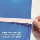 Magnetic Pocket 4 Pack – Self-Adhesive Magnetic Storage Pouch for Documents, Notes & Tools, Strong Magnet Backing for Fridge, Whiteboards, and Metal Surfaces (White 4Pcs) by CozyNest Decor