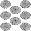 8 Pcs Spider Web Placemats - 15" Heat Insulation Table Mats - Hollow Out Spiderweb Coasters for Dining Table Halloween Decoration (Black) by CozyNest Decor