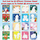 90shine 4PCS Christmas Crafts for Kids Ages 4-8 Sticker Paint Books - Includes Santa Clause Snowman Elf Gnome and More Designs Gift Party Create 40 Pictures by TinyTreasures Baby Boutique