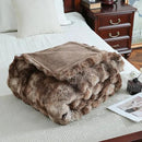 UKELER Ultra Soft Throw Blanket 50''x60'', Brown Fluffy Blankets & Throws Faux Fur Blanket for Couch, Bed, Sofa Cozy Plush Warm Thick Velvet Blanket for Women, Men by CozyNest Decor