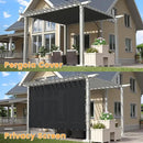 VICLLAX Shade Fabric Sun Shade Cloth Privacy Screen with Grommets for Patio Garden Pergola Cover Canopy Carport 12x20 FT, Graphite by GreenHaven Gardens