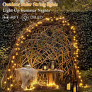 Solar String Lights 120LED 40FT, IP67 Waterproof Solar Lights for Outside with 8 Lighting Modes, Upgraded Solar Panel Fairy Lights for Garden Party Wedding Decorations (Warm White) by CozyNest Decor