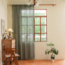 Sutuo Home Olive Green Boho Curtains 84 inches Long for Bedroom Living Room, Crochet Lace Sheer Bohemian Hollow Geometry Knitted Handmade Tassels, Privacy Vintage Farmhouse, 1 Panel 59" W x 84" L by CozyNest Decor
