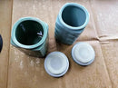 UNESCO Heritage Longquan Celadon Tea Canister Set - Dual Ceramic Jars, 900ml Airtight Storage with Plum Green & Powder Blue Glazes | Elegant Chinese Craftsmanship by CozyNest Decor