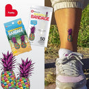 BioSwiss Bandages, Pineapple Shaped Self Adhesive Bandage, Latex Free Sterile Wound Care, Fun First Aid Kit Supplies for Kids, 50 Count by TinyTreasures Baby Boutique