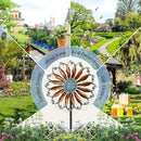 Wind Spinners Outdoor Metal Large with Stake- 84'' Wind Spinners for Yard and Garden - Windmill for Yard - Ideal Gift Metal Yard Art for Family, Friends, Garden Lovers (Willow Leaf) by CozyNest Decor
