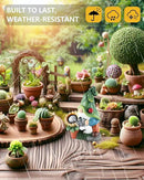 Solar-Powered Garden Gnome Watering Can Sunflower - 12 in Garden Decor Gnomes Decorations for Yard Lawn Ornaments Outside Statue Figurine LED Lights (Gnome) by GreenHaven Gardens