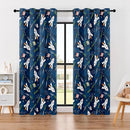 Kids Space Rocket Blackout Curtains - 100% Blackout, Thermal Insulated, Noise Reducing, Perfect for Kids Room and Nursery, 2 Panels (Future Explorer Rockets, W52×L84) by TinyTreasures Baby Boutique