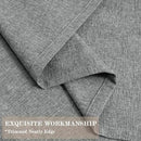 100" W x 96" L Faux Linen Room Divider Curtains, Full Blackout Pinch Pleated Drapes for Traverse Rod, Bedroom Divider Privacy Drapery with Hooks for Ceiling Track, 1 Panel, Mid Grey by CozyNest Decor