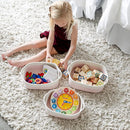 NaturalCozy 5-Piece Rectangle Storage Basket Set- Natural Cotton Rope Woven Baskets for Organizing! Small Basket for Montessori, Baby Nursery, Dog Toy Baskets, Cat Toy Box, Bathroom Organization Bin by TinyTreasures Baby Boutique