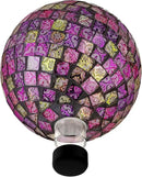 Alpine Corporation 10" Diameter Indoor/Outdoor Glass Mosaic Gazing Globe Yard Decoration, Pink by GreenHaven Gardens