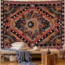 Lunerfex Hippie Sun and Moon Tapestry Bohemian Celestial Tapestry Aesthetic Tapestries for Bedroom and Living Room Decor Sun and Moon 70×90 Inches by CozyNest Decor