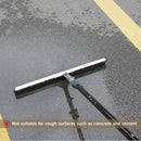 ROLLINGDOG 24" Rubber Floor Squeegee Attachable Extension Pole with 1/4" Non-Marking Blade for Concrete and Large Floor,Garage,Warehouse Cleaning by GreenHaven Gardens