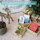 VATIMA Hyacinth Wicker Basket Set 3 size - Rectangular, Wooden Handles, Shelf Organizer, Natural Bins by CozyNest Decor