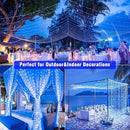 Vivideal 300 LED Christmas Lights Outdoor - 99ft Extra Long Christmas String Lights 8 Modes Plug in Waterproof Fairy Lights with Timer Memory for Indoor Outside Bedroom Home Party Decoration, Blue by GreenHaven Gardens