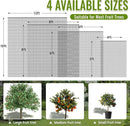 2 Pack Fruit Tree Netting Bags with Zipper and Drawstring, 8 x 8ft Ultra Fine Mesh Garden Netting Plant Cover, Bird Netting for Blueberry Bushes, Fruit Trees, Flowers (Black, 8 x 8 ft) by GreenHaven Gardens