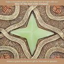 Bits and Pieces - 10” (25.5 cm) Glow-in-The-Dark Celtic Compass Decorative Stone - Yard Decoration – Beautiful Lawn/Garden Stone by GreenHaven Gardens