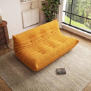 Bean Bag Chair, Oversized Bean Bag Chair for Living Room, Fireside Chair for Adults with Memory Foam Filled, Big Accent Lounge Floor Sofa for Reading, Relax, No Assembly Required. (Yellow 3-Seater) by CozyNest Decor