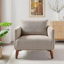 Oversized Accent Chair Modern Boucle Armchair for Living Room Sets of 2 - 37" Wide & Cozy Reading Accent Chair with Solid Wood Legs, Camel Upholstered Lounge Chair for Bedroom & Office(Easy Assembly) by CozyNest Decor