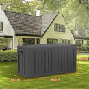 DRATO 80 Gallon Deck Box, Outdoor Storage Box for Patio Furniture, Patio Cushions, Gardening Tools, Pool Supplies 480lbs Weight Capacity,Waterproof Resin Storage Boxes by CozyNest Decor