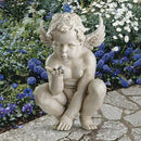 Design Toscano EU4360 Life's Mysteries Cherub Garden Statue, 15 Inch, Antique Stone by GreenHaven Gardens
