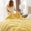Bedsure GentleSoft Fluffy Yellow Throw Blanket, Room Decor Yellow Gifts for Women Men, Soft Cozy Fuzzy Plush Thick Warm Sherpa Fleece Faux Fur Throw Blanket for Couch Bed, Gifts for Mom Dad, 50x60 by CozyNest Decor