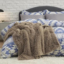 Bedsure GentleSoft Fluffy Light Chocolate Brown Throw Blanket, Brown Decor Cozy Gifts for Women Men, Soft Fuzzy Sherpa Fleece Plush Thick Warm Furry Faux Fur Throw Blanket for Couch, Bed, 50x60 by CozyNest Decor