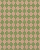 Lahome Checkered Dining Living Room Rug, 8x10 Washable Indoor Outdoor Easy Jute Rug, Farmhouse Neutral Diamond Non Slip Non Shedding Floor Carpet for Sunroom Deck Classroom Office by CozyNest Decor