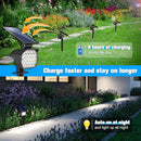 NIORSUN Solar Spot Lights Outdoor,23 LEDs Landscape Lighting with Auto On/Off and 3 Lighting Modes, IP67 Waterproof Spotlights,Outdoor Solar Lights for Yard Garden,8 Pack(Cool White) by GreenHaven Gardens