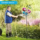 62.9" Large Wind Spinner Outdoor Decor, Garden Art with Metal Stake, Resistant for Yard, Patio and Lawn by CozyNest Decor
