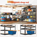 REIBII 48" W Garage Shelving Heavy Duty 3020LBS Storage Shelves 5 Tier Heavy Duty Shelving Adjustable Garage Shelves for Basement, Warehouse, Commercial, Easy Assemble, 48" W x 72" H x 24" D by GreenHaven Gardens