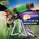 Nature Bound Telescope for Kids and Beginners, 16X Magnification and 15mm Lens for Indoor and Outdoor Use - Adjustable Tripod Included - for Kids Ages 6+, Green (NB538) by TinyTreasures Baby Boutique