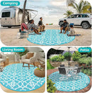 HEBE Outdoor Rug Waterproof 8ft, Plastic Straw Rug Camping Rug, Reversible Outdoor Patio Rugs RV Mat Clearance, Indoor Outside Floor Carpet for Porch,Deck,Camper,Balcony,Backyard by GreenHaven Gardens